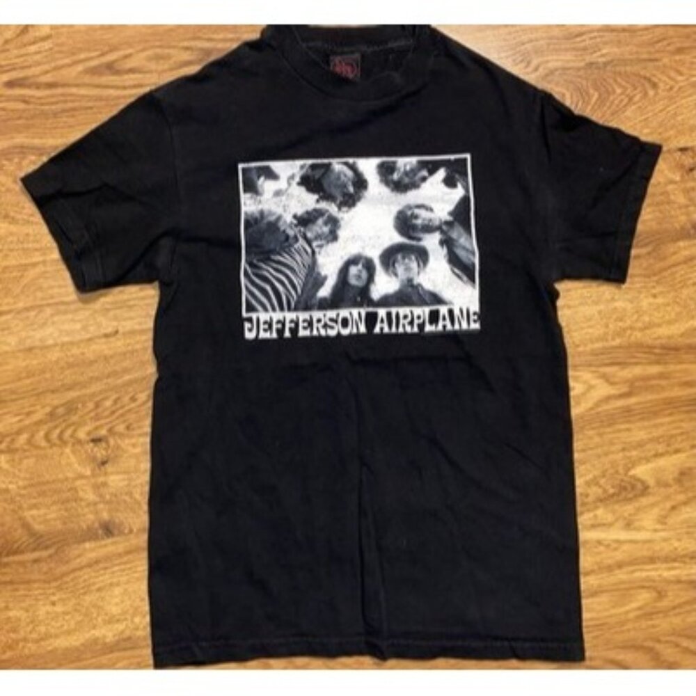Vintage Y2K Cinder Block Jefferson Airplane Mens Shirt Size Small